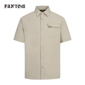 [팬텀] 남성 나일론 우븐 타공 반팔 셔츠