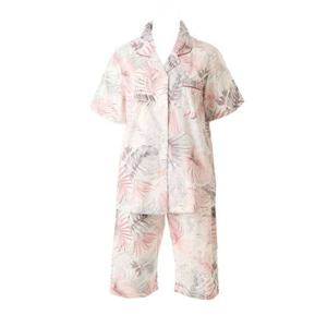 비너스  여성 60수 아사면 잎사귀 나염 반팔 파자마(VPA4532W)