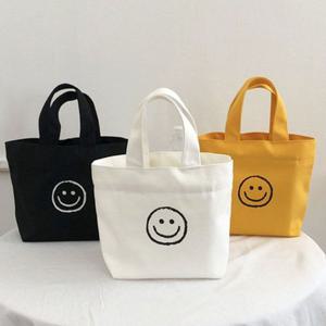 캐주얼 미니 에코백 캔버스 토트백 학생 보조 가방