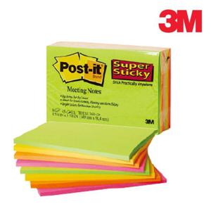 3M 포스트잇 슈퍼스티키 미팅 노트 6445-SSP 메모용지 접착식메모지 점착메모지 점착식메모지 포스트잇 포