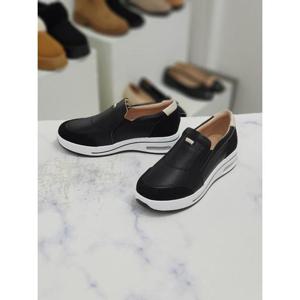 한슈 세이브존09 리얼가죽 스웨이드 콤비 에어 슬립온 4cm(앞 2cm) HS45p340nt