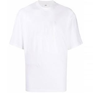 아미 로고 오버핏 반팔티 E22UTS003 725화이트