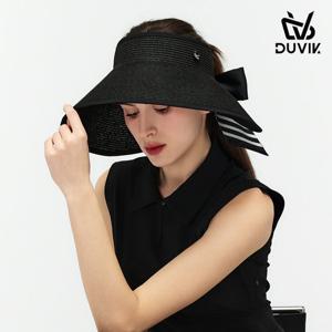 [gs] 듀빅 여성 천연초 오버 와이드챙 썬바이저 DF2WAP733BK