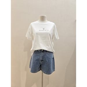 [숲]레터링 포인트 반팔 티셔츠 (SB5ST3E)