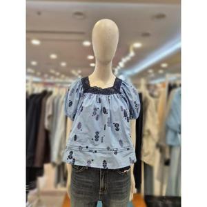 부루앤쥬디 세이브존03 부루앤쥬디 스퀘어 퍼프 프린트 블라우스 AGBBRFBL125BA