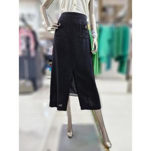 제시뉴욕 세이브존04 A라인 쉬폰배색 스커트 DE5SP1850SP