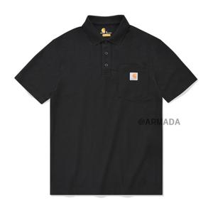 [칼하트]칼하트 106685 워크웨어 폴로 반팔티셔츠_블랙