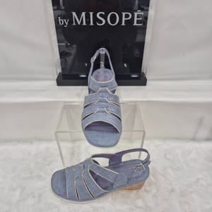 [미소페]By미소페 라이트 웨지 스트랩 샌들 112HH424SF012 NAVY