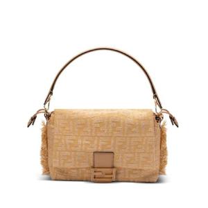 25 FW 펜디 주카 맘마 프린지 캔버스 숄더 백 8BR833AV5J TP438100734