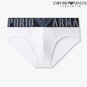 [엠포리오 아르마니 언더웨어]메가 로고밴드 코튼 삼각브리프(0815111004)