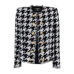 발망 트위드 스펜서 재킷 FF1SM508 CG17GAB