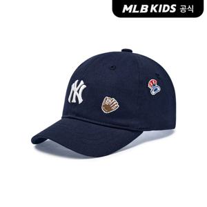 [MLB키즈 공식] 25N 베이스볼 패턴 볼캡 NY (Navy) 7ACPB015N-50NYS