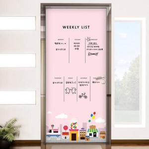 아트박스/꾸밈 cs455-칠판현관문시트지_플레이시티(간식)