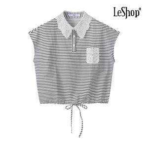 [르샵]레이스 카라 스트링 블라우스 (BP5BL021A)