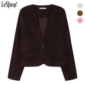 [르샵]노카라 코듀로이 숏 자켓 (BOBJK008A)