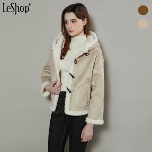 [르샵]시어링 후드 토글 무스탕 자켓 (BOBJK030A)