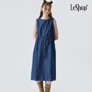 [르샵]허리 스트링 데님 원피스 (BP4OP091A)