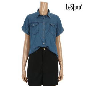 [르샵]캐주얼 데님 반팔 셔츠 (BO4BL032A)