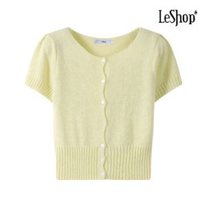 [르샵]머리끈 포인트 반팔 가디건 (BP3KC008A)