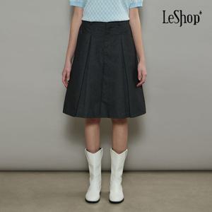[르샵]플리츠 주름 미디 스커트 (BP4SK004A)