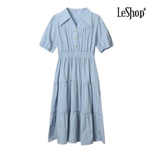 [르샵]스모크 밴딩 캉캉 원피스 (BP5OP016A)