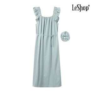 [르샵]어깨 프릴 스퀘어넥 원피스 (BP5OP040A)