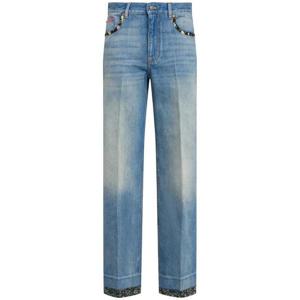 발렌티노 하이라이즈 비스코스 스트레이트 팬츠 81I-AE6003