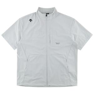 데상트 경량 스탠드넥 반팔 바람막이 SP323TWB72LGRY