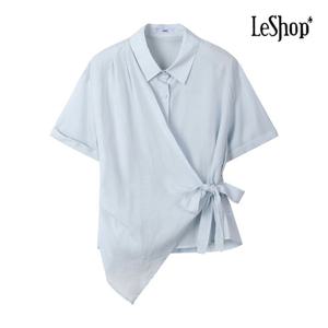 [르샵]크로스 리본 반팔 셔츠 (BP6BL094A)