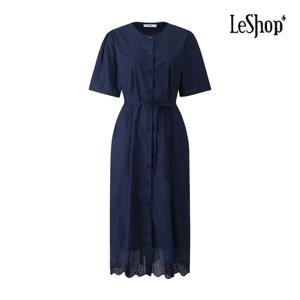 [르샵]펀칭 레이스 반팔 원피스 (BP6OP064A)