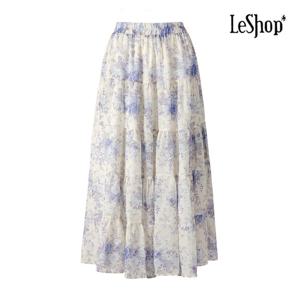 [르샵]플로럴 쉬폰 캉캉 스커트 (BP6SK014A)