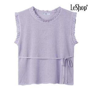 [르샵]프릴 포인트 니트 베스트 (BP6VT010A)