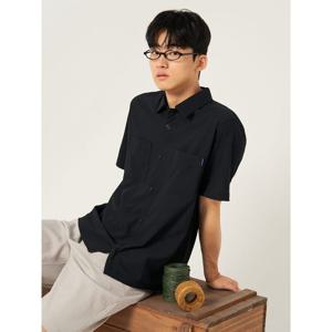 [25FW 신상] [빈폴멘] 메쉬 포켓디테일 셔츠형 티셔츠  블랙 (BC5742C035)