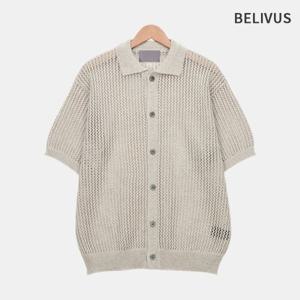 빌리버스 남자 린넨 펀칭 여름 가디건 BOP171