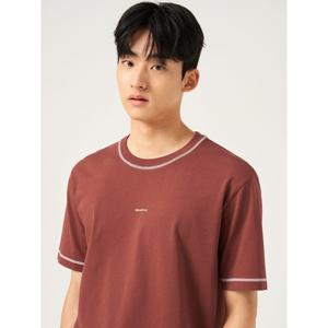 [25FW 신상] [빈폴멘] [BEANPOLEKNAP] 스티치 포켓 반소매 티셔츠  브릭 (BC5742N02C)