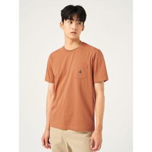 [25FW 신상] [빈폴멘] 포켓 로고 반소매 티셔츠  옐로이시 브라운 (BC5742C66B)