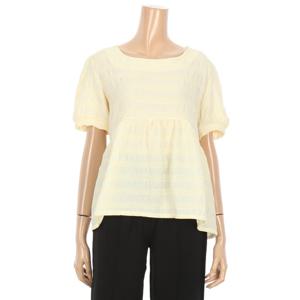 [르샵]라운드넥 라인 플레어 블라우스 (BO5BL073A)