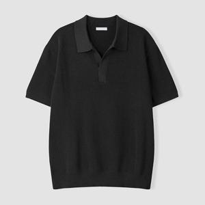 [리빌모아]남자 하찌 와이넥 세미 오버 반팔 니트티 AS-KNH-Q018