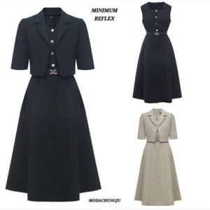 [미니멈]MD 자켓 슬리브리스 원피스 셋트 MD MMYBAWO6030 MD_CJ