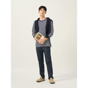 [빈폴멘] 생지 스탠다드핏 데님 팬츠 - 네이비 (BC5821C76R)