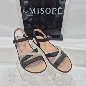[미소페]By미소페 크로스 스트랩 큐빅 샌들 112HT424ZF021 BLACK