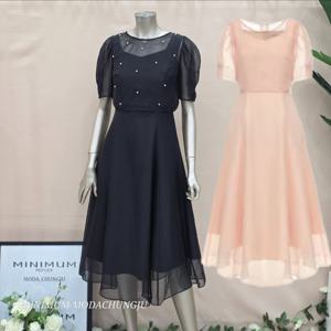 [미니멈]MD 쉬폰 자켓 원피스 셋트 MD MYBAWO4200 Z_CJ