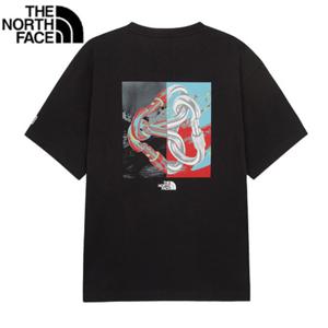 노스페이스 NT7UR70A 남여공용 루즈핏 반팔티 카라비너 라운드 티셔츠