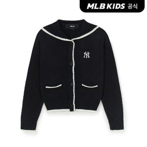 [MLB키즈 공식] 25FW 베이직 세일러 가디건 NY (Black) 7FKCB0354-50BKS