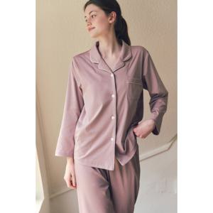 (비너스) 최고급 면+실크 심플카라형 꿀잠잠옷-VPA4561W