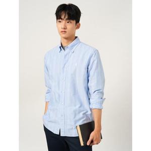 [빈폴멘] 옥스퍼드 변형 스트라이프 셔츠 - 스카이 블루 (BC5764C01Q)