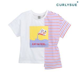 [컬리수]아동 언발란스 절개티셔츠 COM1GATS08