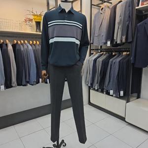 트레몰로 HC05 남성 원턱 가을 겨울 스판 네이비 정장바지 TRNDL5F33844156