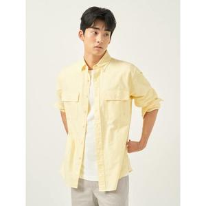 [빈폴멘] [Reedition] 오버핏 옥스퍼드 셔츠  옐로우 (BC5864S98E)