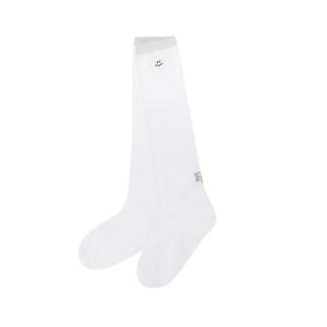 여성 스마일 자수 글리터 니삭스 521E1SC091-WH